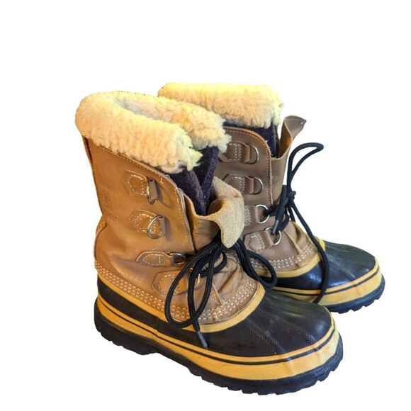 🛍️ - Sorel  Caribou Vintage Winter Snow Boots Size 5 Womens - Picture 1 of 4